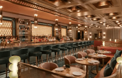Lex Yard elegant Art Deco dining room interior
